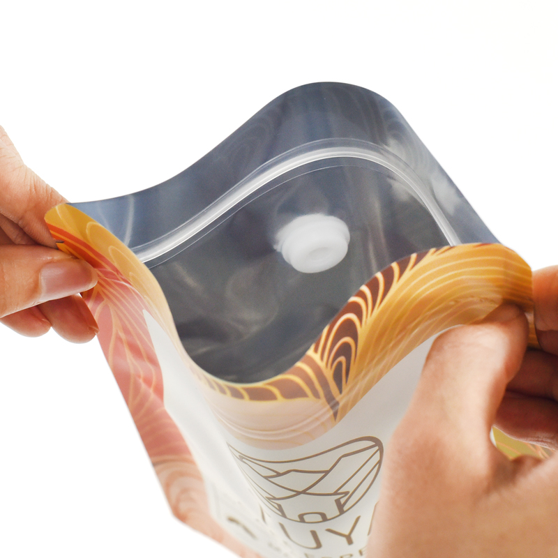Customization Stand up Pouch with Zipper&Air Valve for 250G Coffee - image 5