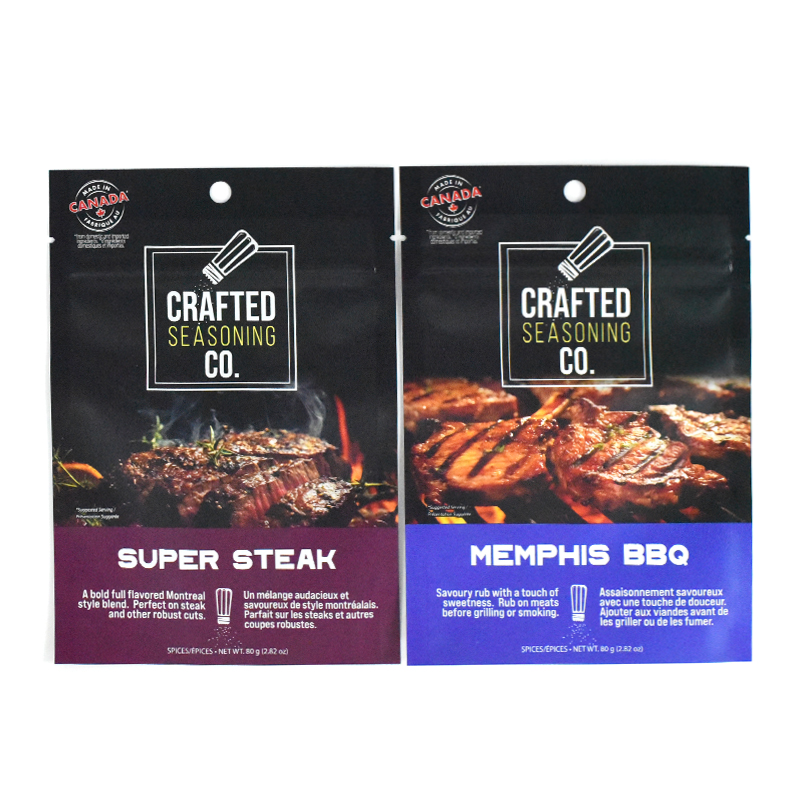 Customzied Series Heat Seal Matte Finish Three Side Sealing Bag for Seasoning Condiment - image 2