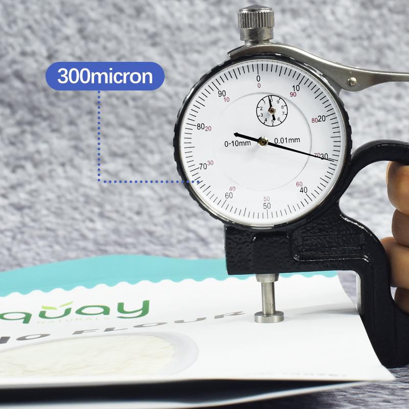 Customized High Quality Soft Touch Material Stand up Pouch Plow Bottom for Flour - image 7