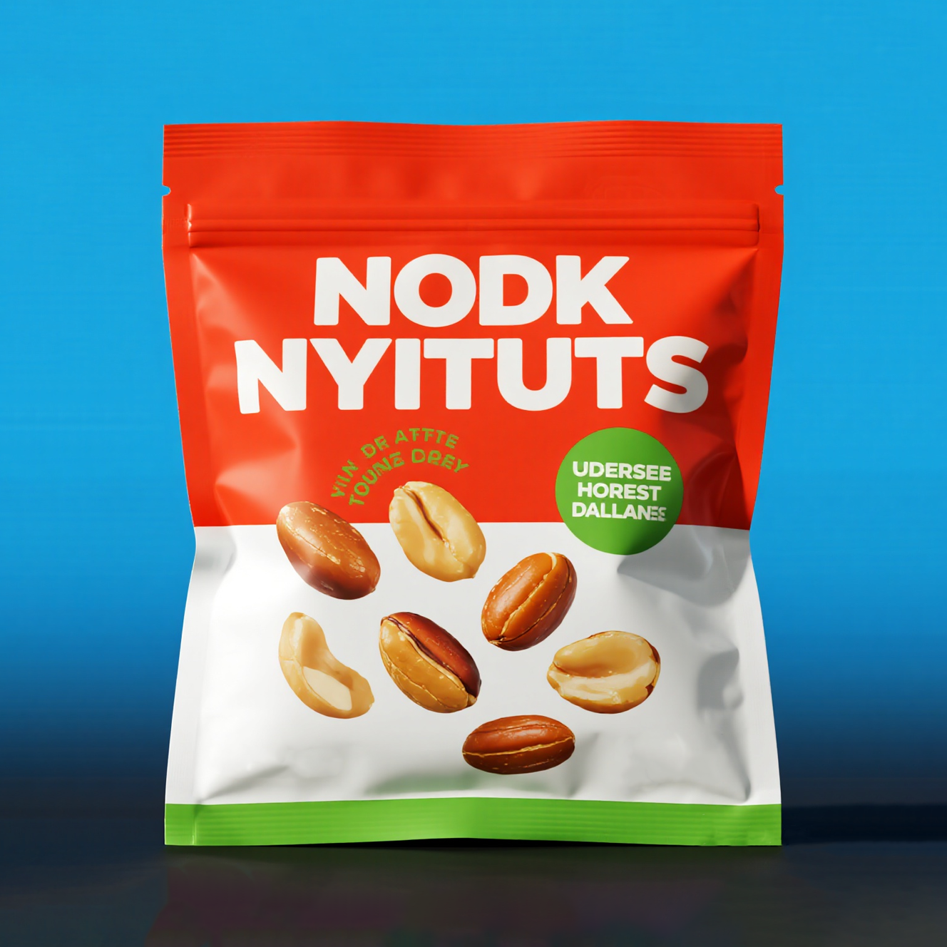 Customized Nuts Packaging Bag Flat Pouch with Euro Hole Resealable Zipper Mylar Bag - image 5