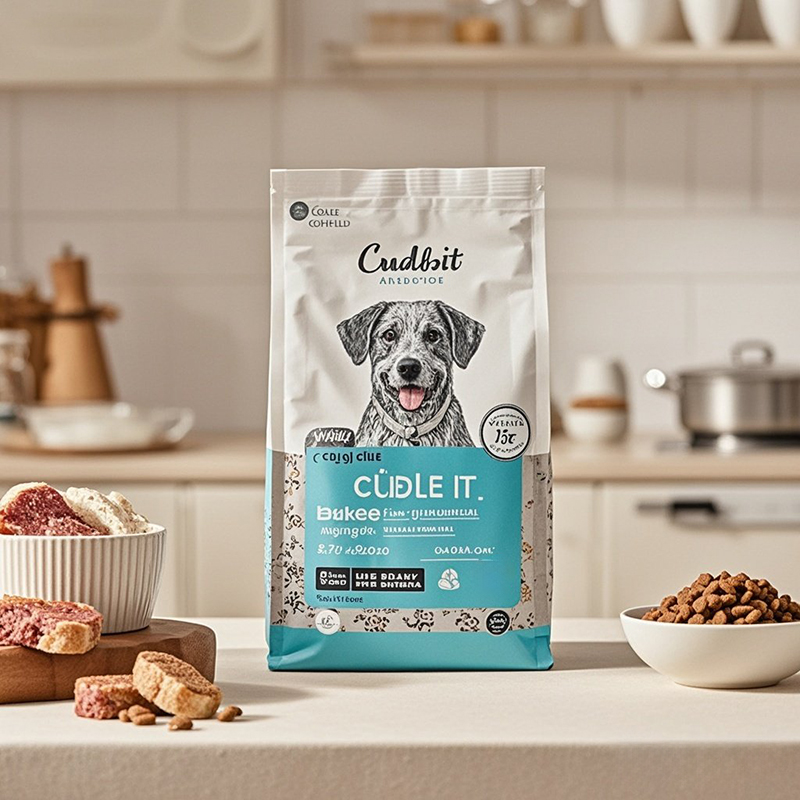 Customized Laminated Foil Mylar Food Packing Bags Flat Bottom Pouch for Pet Treats - image 2