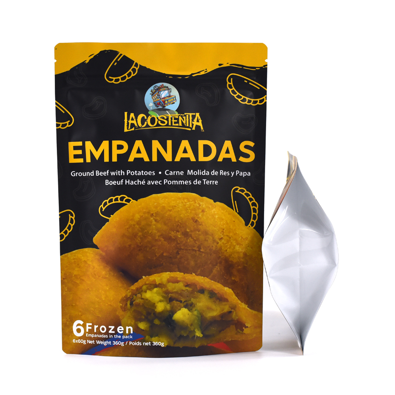 Low MOQ Custom Printed Stand up Pouch Doypack Bag for Frozen Food - image 2