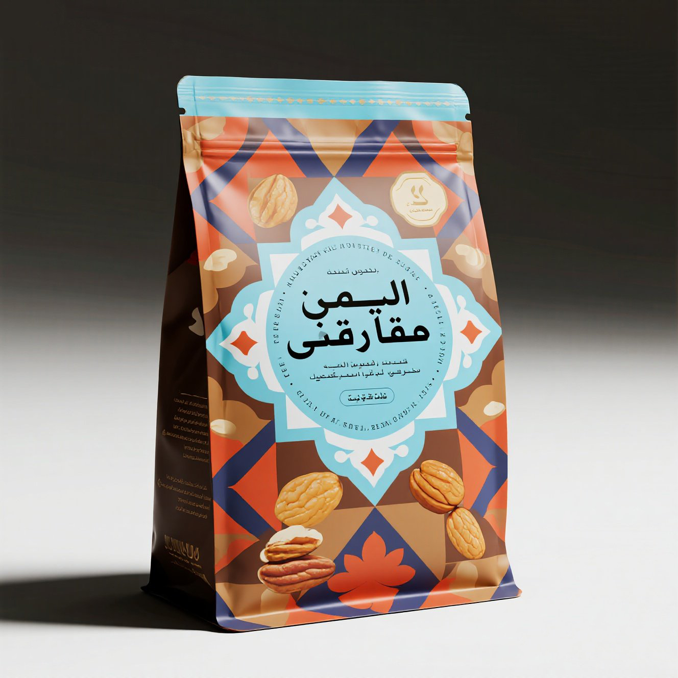 Custom Printed High End Flat Bottom Pouch for Mixed Nuts Gift Packaging Bag - image 4