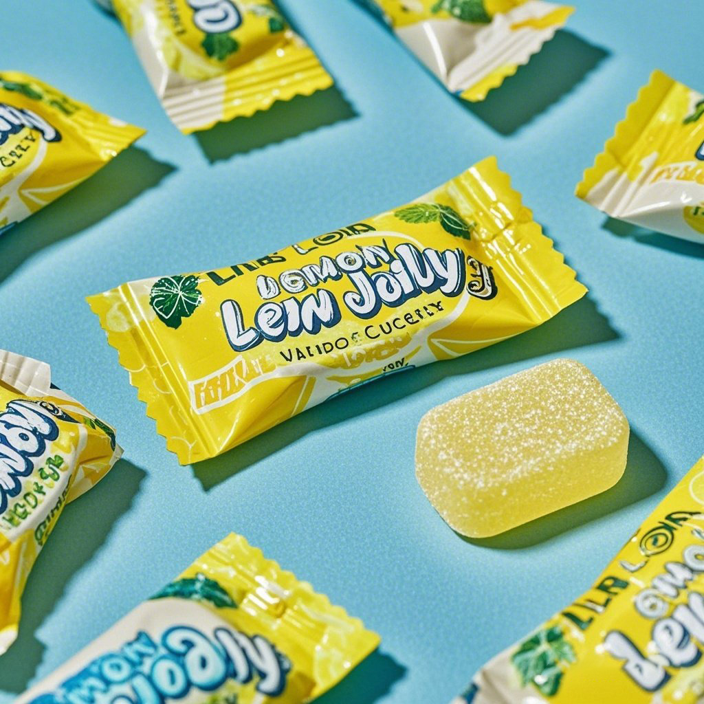 Wholesale Customized Clear Printing Back Side Seal Bag for Candy Gummy - image 6