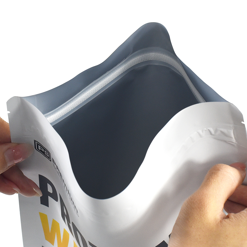 Free Design Customized Branded Stand up Pouch with Velcro Zipper for Dietary Supplement - image 7
