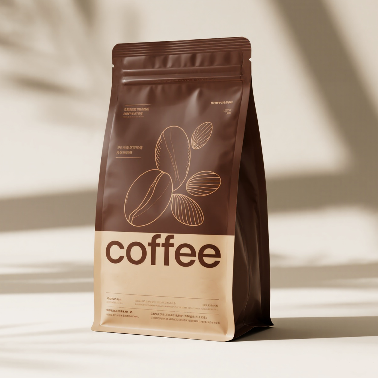 Customized Flat Bottom Pouch with Easy-to-use Resealable Closure for Coffee Beans - image 3
