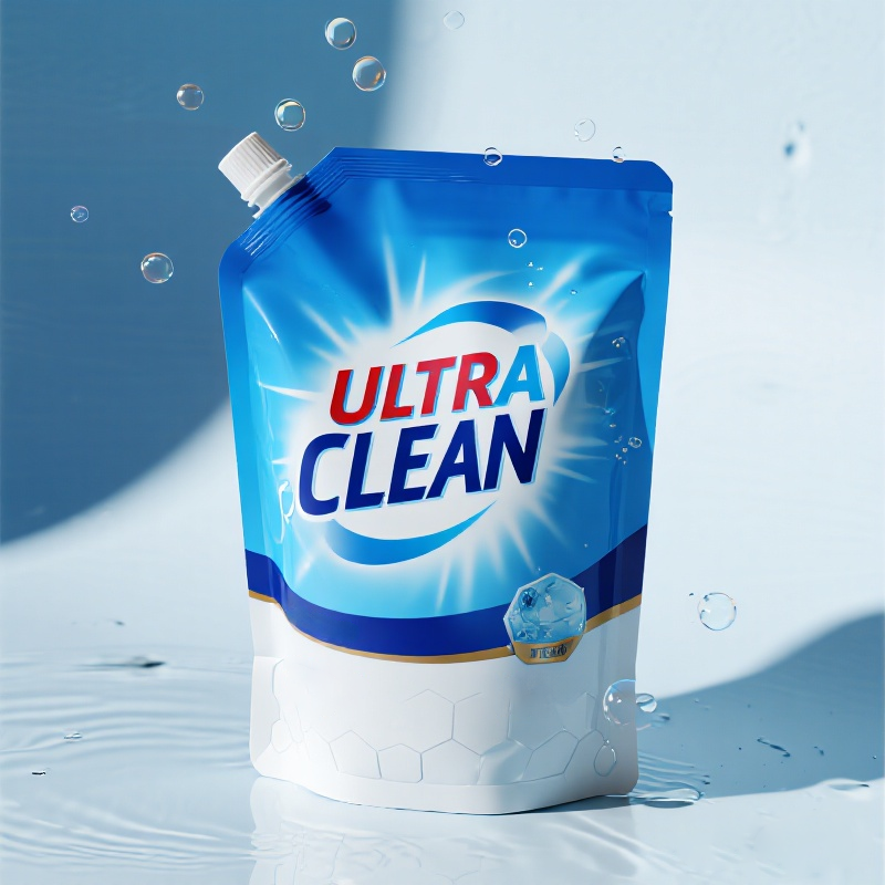 Customized 1L Laundry Detergent Spout Pouch Squeeze Packaging Refill Pouch - image 3