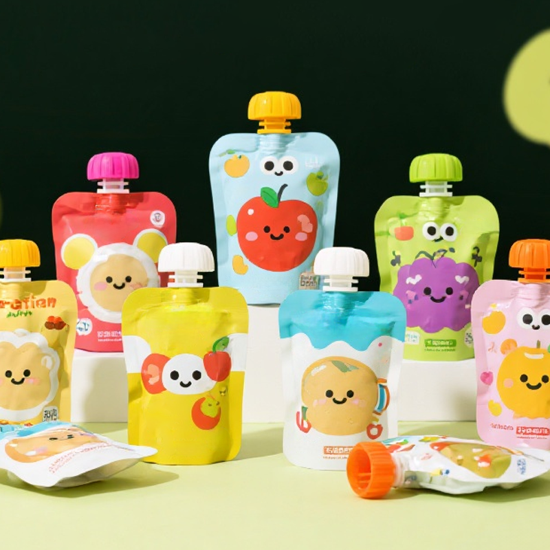 Customized Food Grade Spout Pouch with Shaped Spout for Fruit Juice Drink - image 3