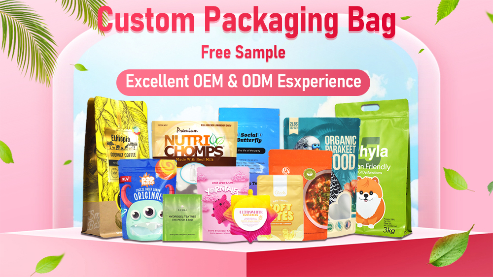 Hot Sale Customized Moisture Proof Flat Bottom Pouch for Coffee Beans