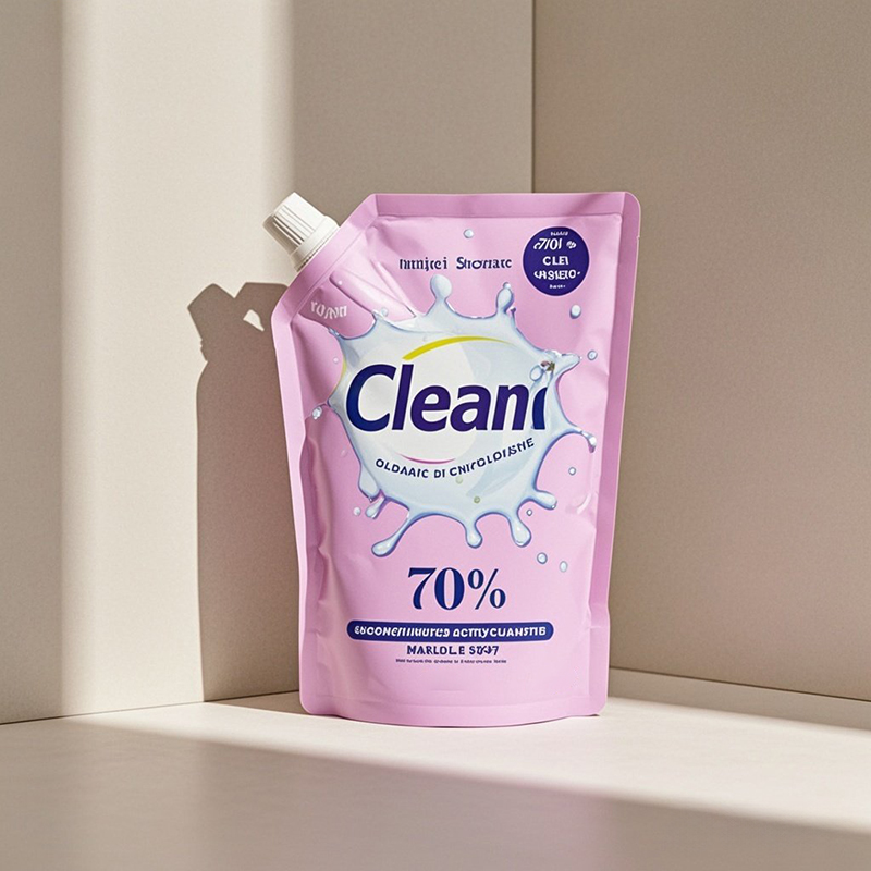 Customized 1L Laundry Detergent Spout Pouch Squeeze Packaging Refill Pouch - image 7