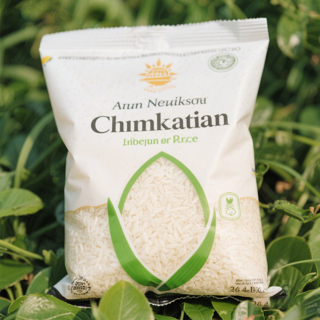 High Quality Customized Mildew Proof Semi Transparent Back Side Seal Bag for Rice - image 4