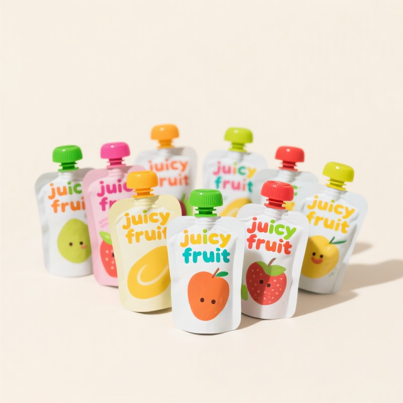 Customized Colorful Baby Food Juice Spout Pouch Bag Stand up Drink Pouch with Spout - image 5