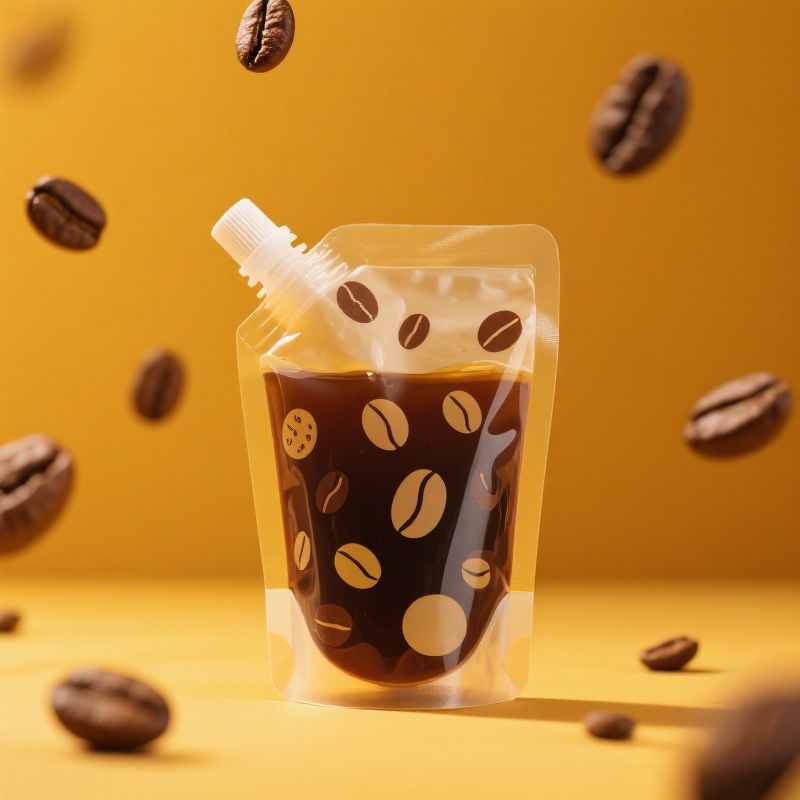 Customized 100ml 150ml 200ml 250ml Doypack Suction Nozzle Stand up Spout Pouch for Coffee - image 4