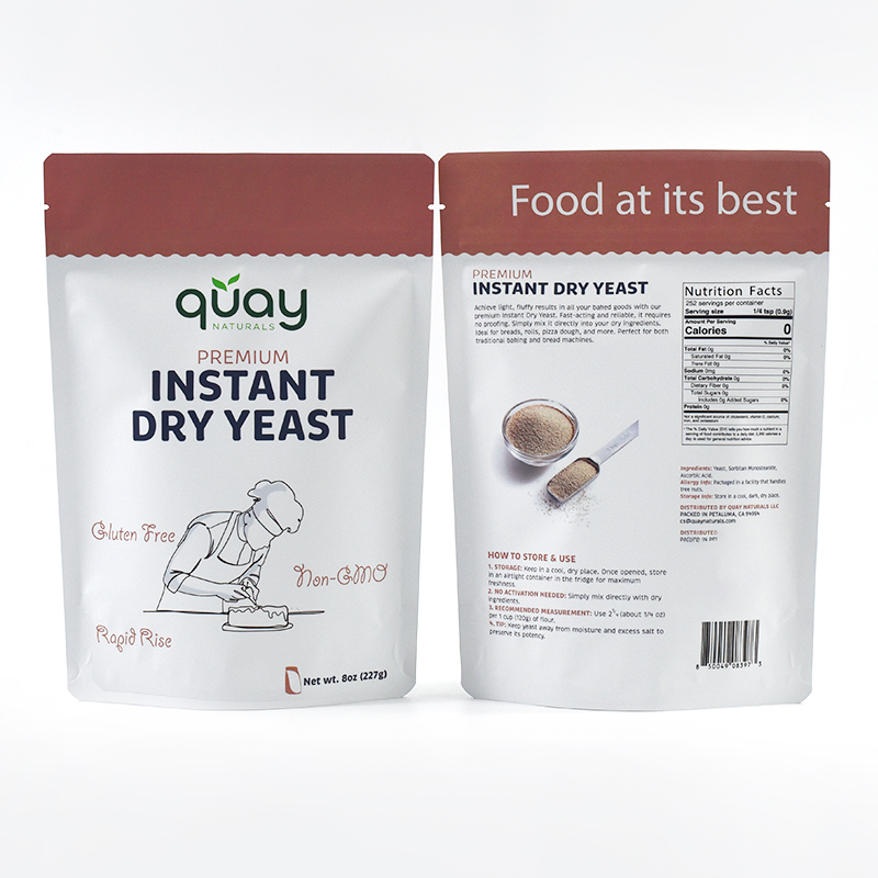 New Trend Customized Soft Touch Film Stand up Pouch for Instant Dry Yeast - image 4