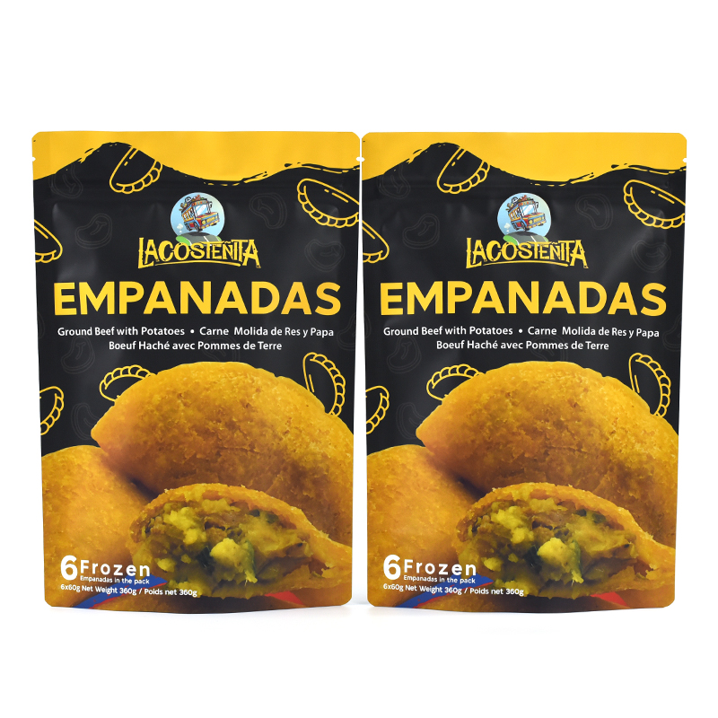 Low MOQ Custom Printed Stand up Pouch Doypack Bag for Frozen Food - image 3