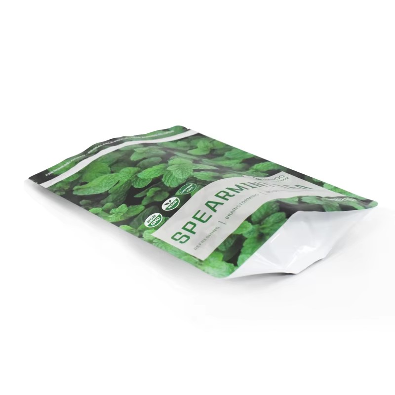 Customized Mylar Bag-Food Grade PE-Stand up Pouch-Spearmint Tea Packaging - image 5