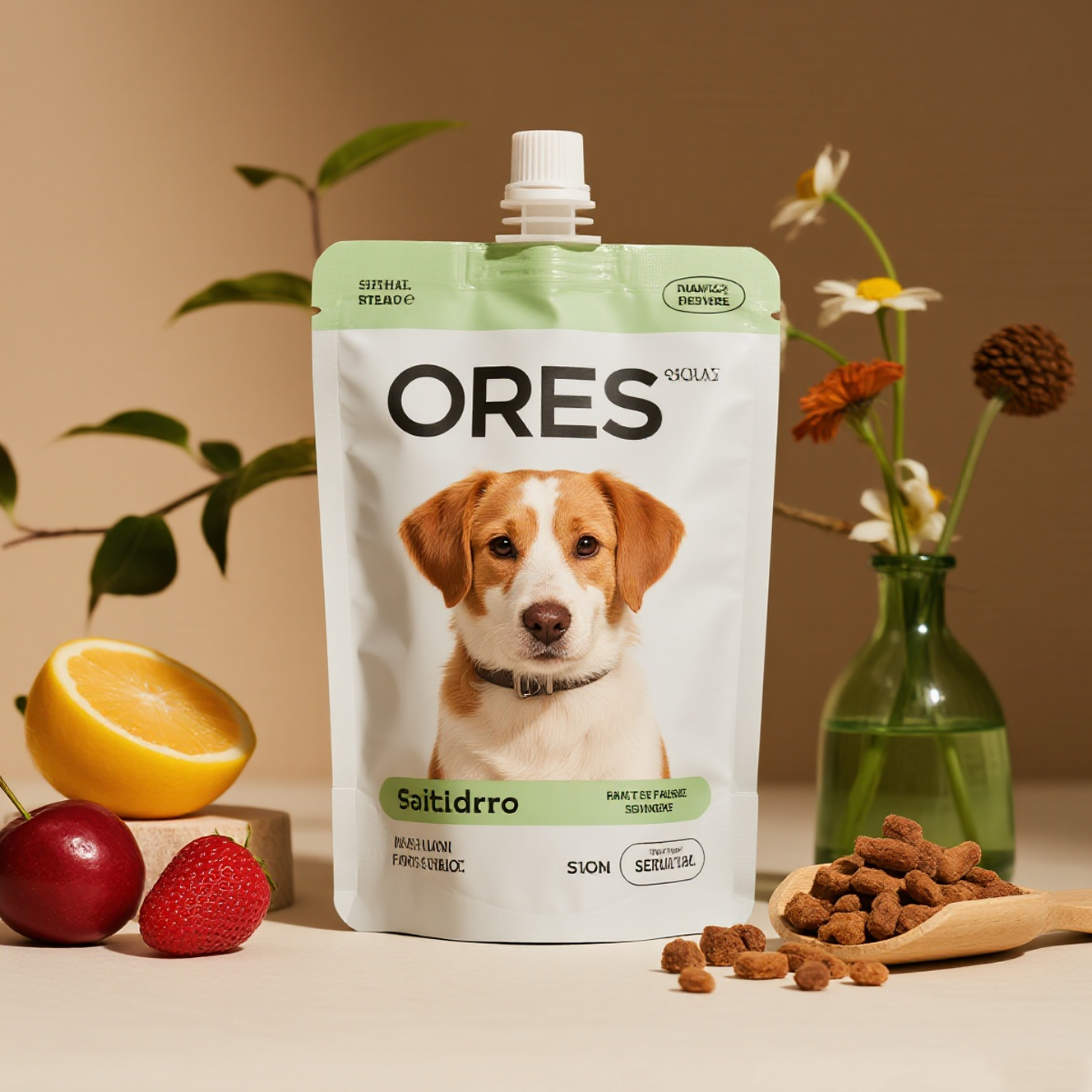 Customized Matte Finish Spout Pouch with Stand up Bottom for Pet Cat Wet Food - image 5