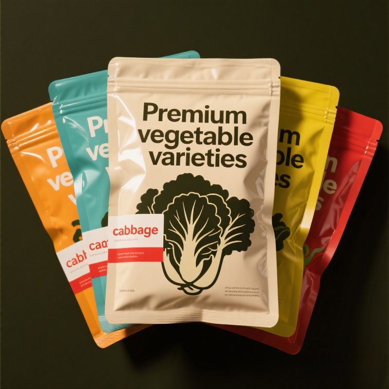 Free Sample Customized Three Side Seal Pouch with Window for Vegetable Seeds - image 3