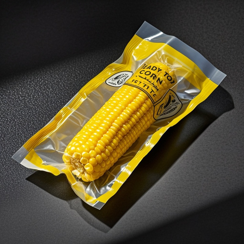 Customized Logo Transparent Vaccum Bag for Corn Vegetable Mylar Bag - image 6