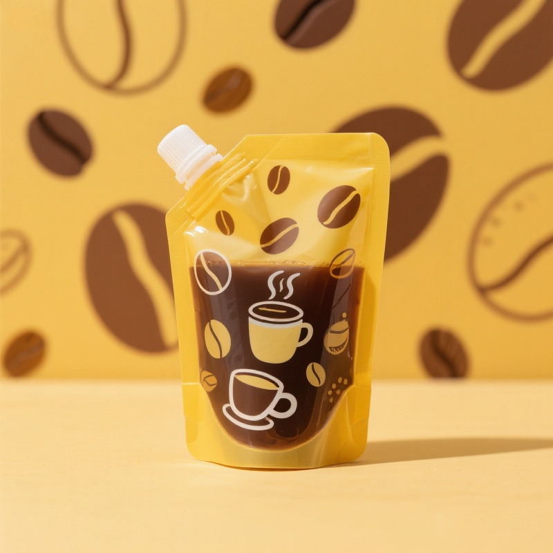 Customized 100ml 150ml 200ml 250ml Doypack Suction Nozzle Stand up Spout Pouch for Coffee - image 6