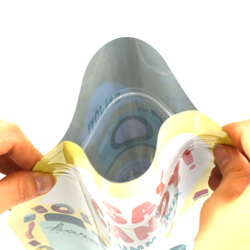 Custom Printed Glossy Aluminized Die Cut Stand up Pouch for Candy Mylar Bag - image 5