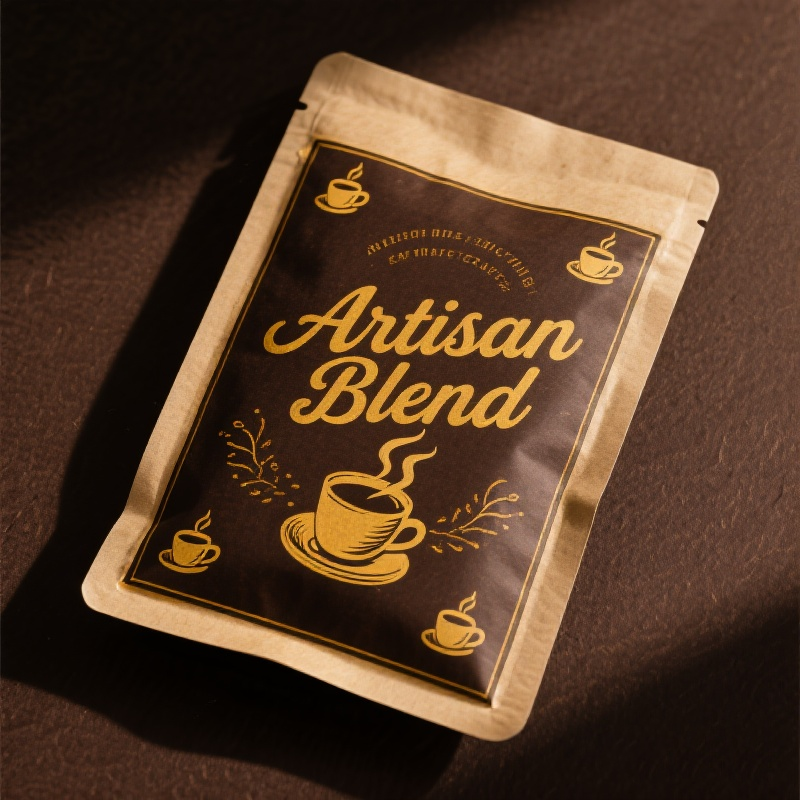 Custom Printed Glossy or Matte Finish Flat Pouch for Matcha Powder Coffee Powder - image 4