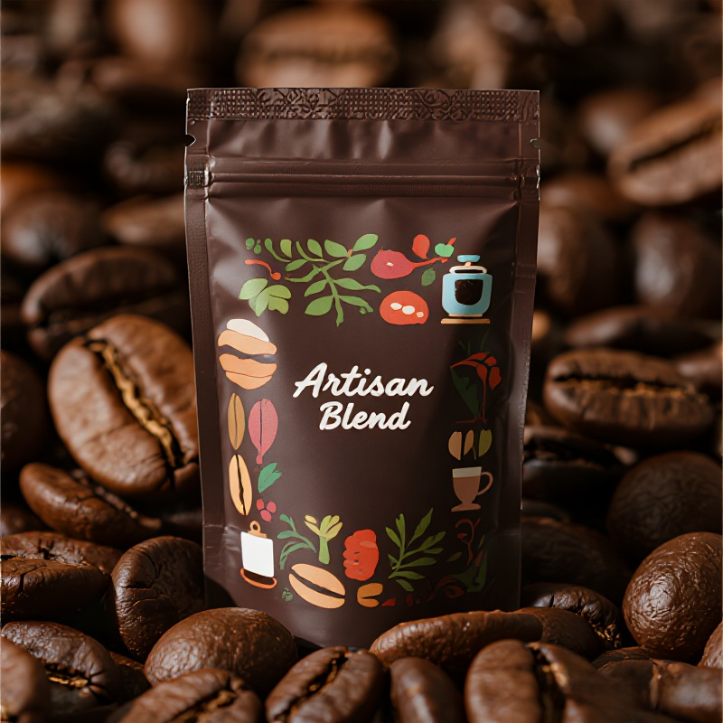 Customized Recloseable Stand up Pouch with or without Window for Coffee - image 2