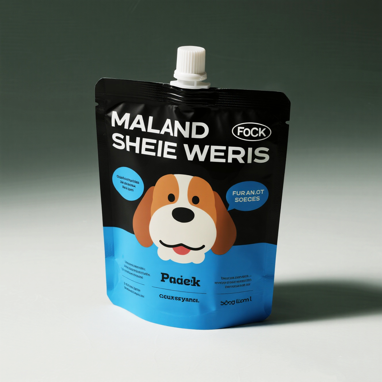 Customized Fully Colour Stand up Spout Pouch with Mouth Nozzle for Pet Treat Food - image 5