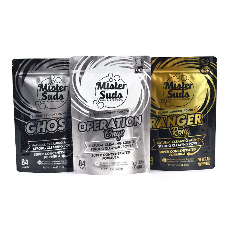 High End Customized Stand up Pouch with Zipper for Luxury Laundry Powder