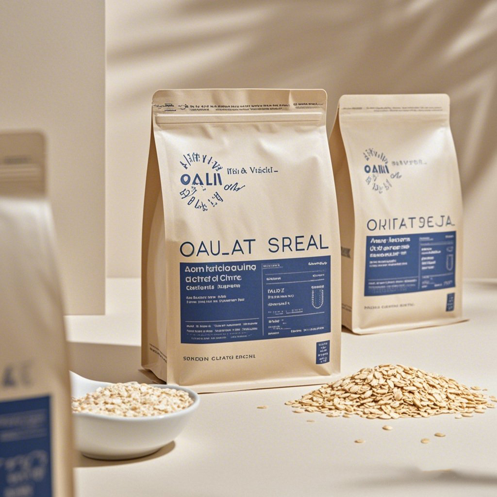 Customized Eco-friendly Kraft Paper Flat Bottom Pouch for Breakfast Cereals - image 6