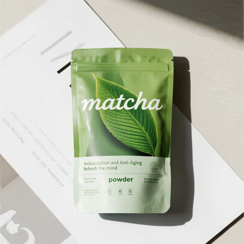 Customized Leakproof Airtight Stand up Ziplock Pouch for Cocoa Powder Matcha Powder - image 7