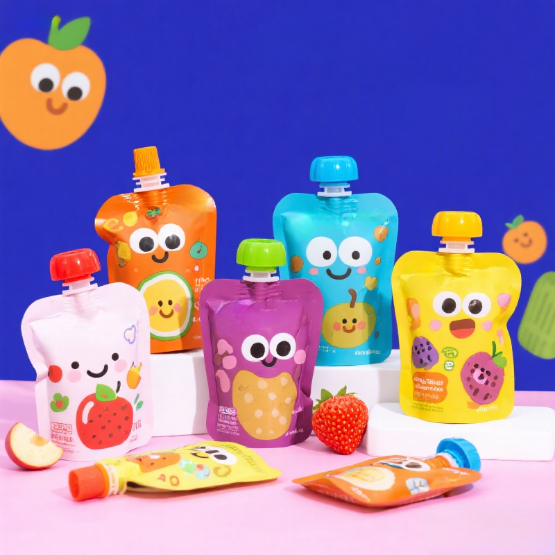 Customized Totally Personalized Baby Food Spouted Pouch for Organic Fruit Puree - image 3