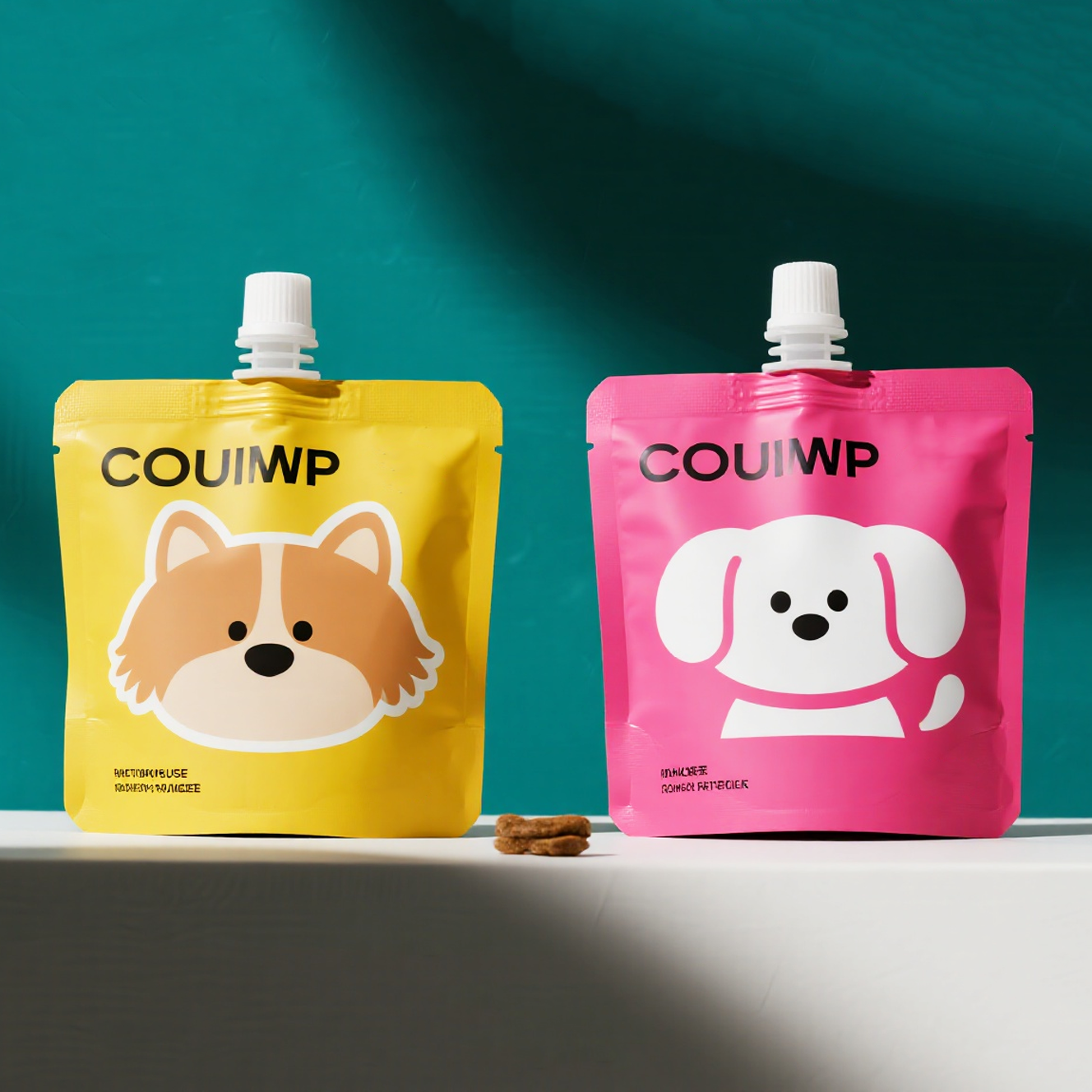 Customized Matte Finish Spout Pouch with Stand up Bottom for Pet Cat Wet Food - image 4