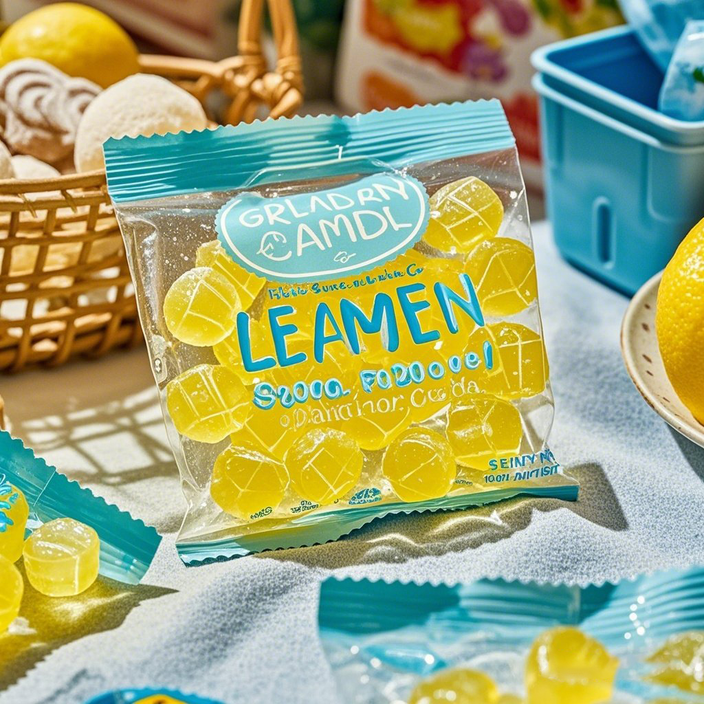 Wholesale Customized Clear Printing Back Side Seal Bag for Candy Gummy - image 3
