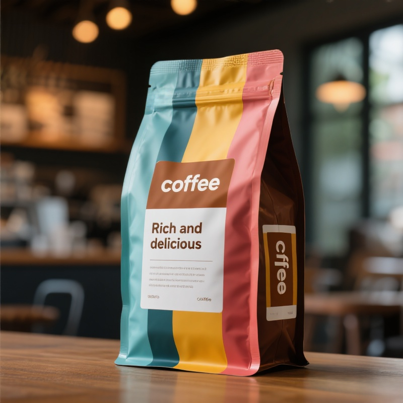 Customized Side Gusset Flat Bottom Pouch with T-zipper for Coffee  - image 3