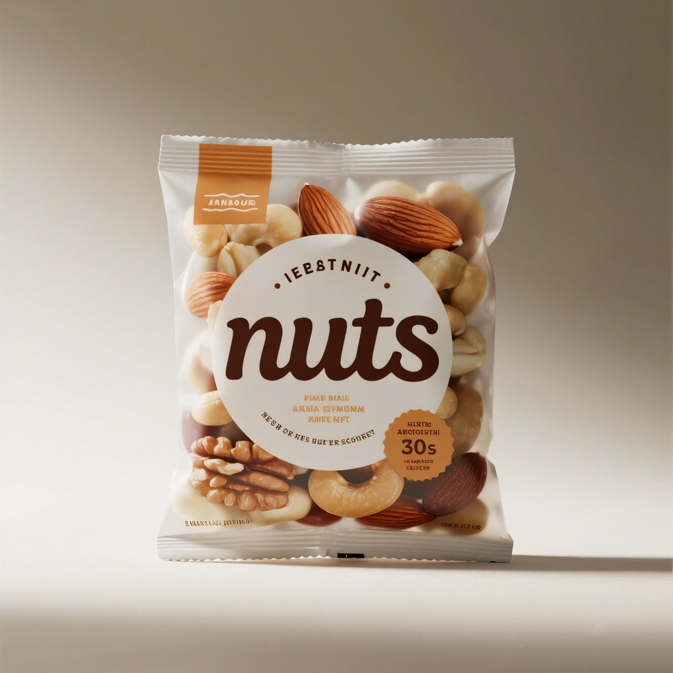Custom Printed Vibrant Disposable Back Sealed Bag Pillow Pouch for Mixed Nuts - image 7