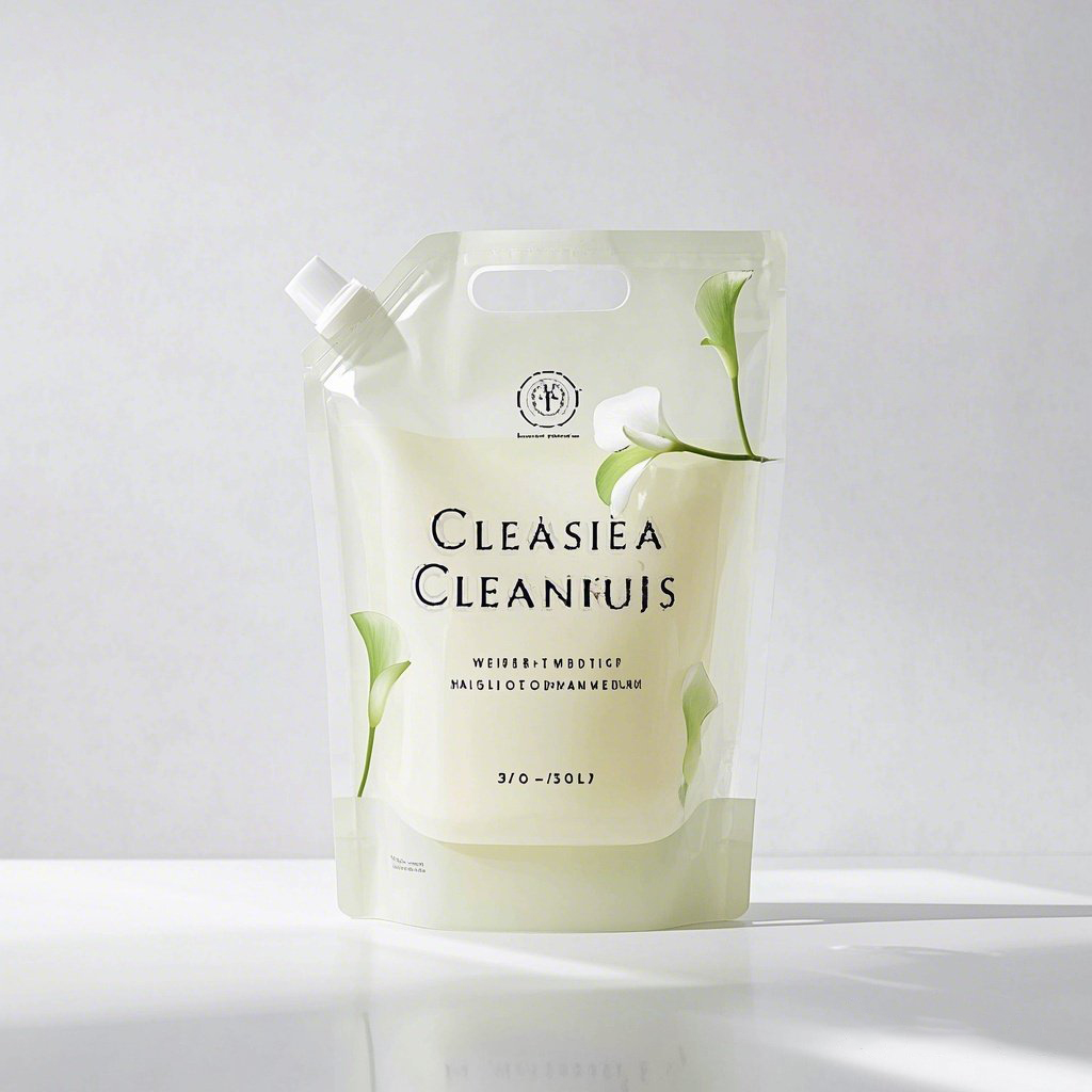 Customized 1L Laundry Detergent Spout Pouch Squeeze Packaging Refill Pouch - image 6