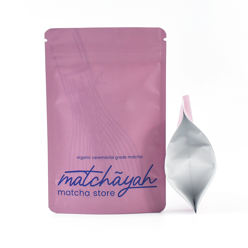 Customized Matcha Powder Stand up Pouch with Resealable Zipper - image 4