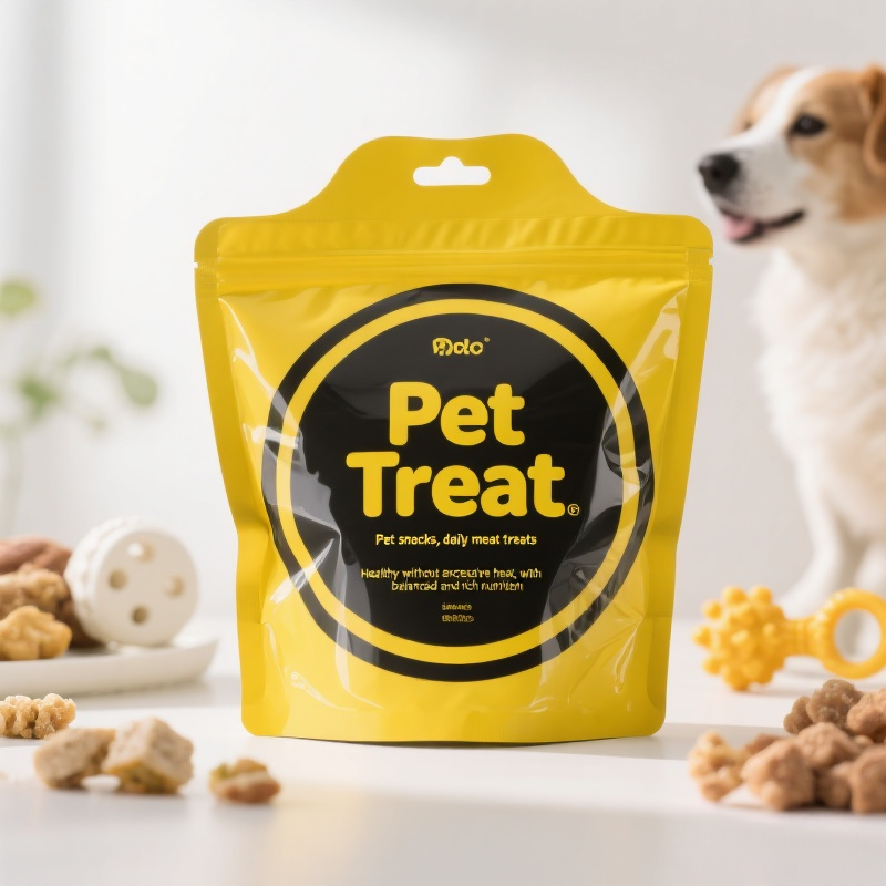 Customized Glossy Finish Die Cut Shaped Pouch with Euro for Pet Food Pet Treats - image 4