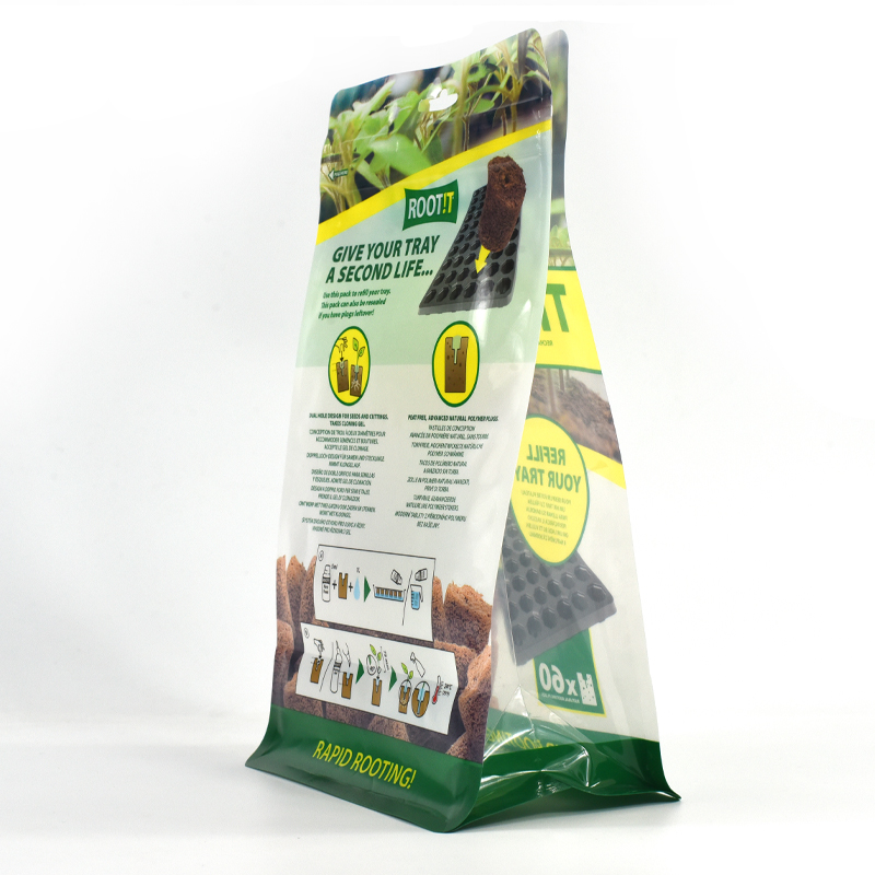 Customized Glossy Flat Bottom Pouch with Side Transparent Window for Craft Tray Refill - image 4