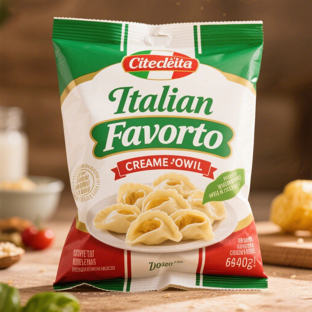 Custom Printed Totally Personalized Keep Frozen Vacuum Bag for Italian Dumplings