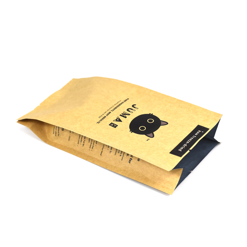Customized Kraft Paper Aluminum Foil Side Gusset Bag for Pet Treat Pet Food - image 4