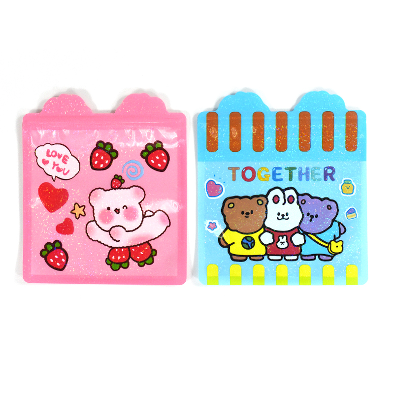 Customized Shiny Finish Special Shaped Pouch with Transparent Window for Sweet Candy