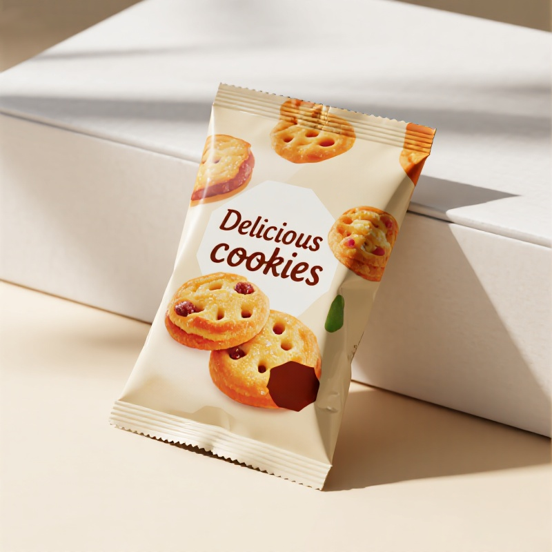 Customzied Semi-Transparent Food Grade Back Sealed Bag with Branded Logo for Cookie - image 4