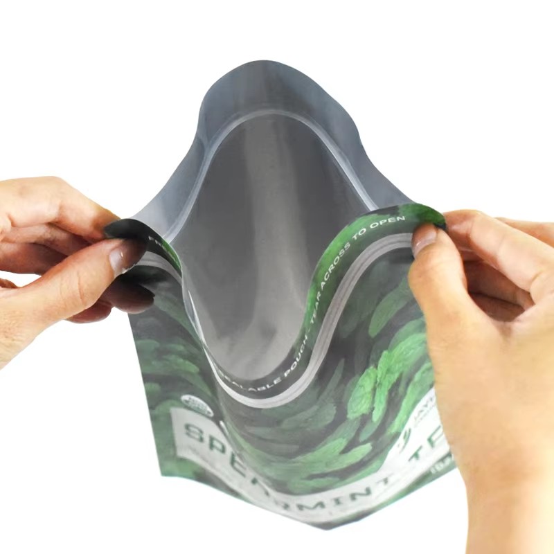 Customized Mylar Bag-Food Grade PE-Stand up Pouch-Spearmint Tea Packaging - image 4