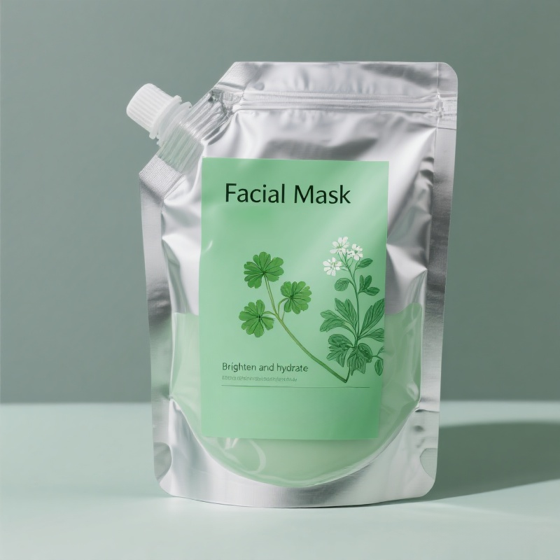 Customized Leakproof Standing Refillable Spout Pouches for Facial Mask