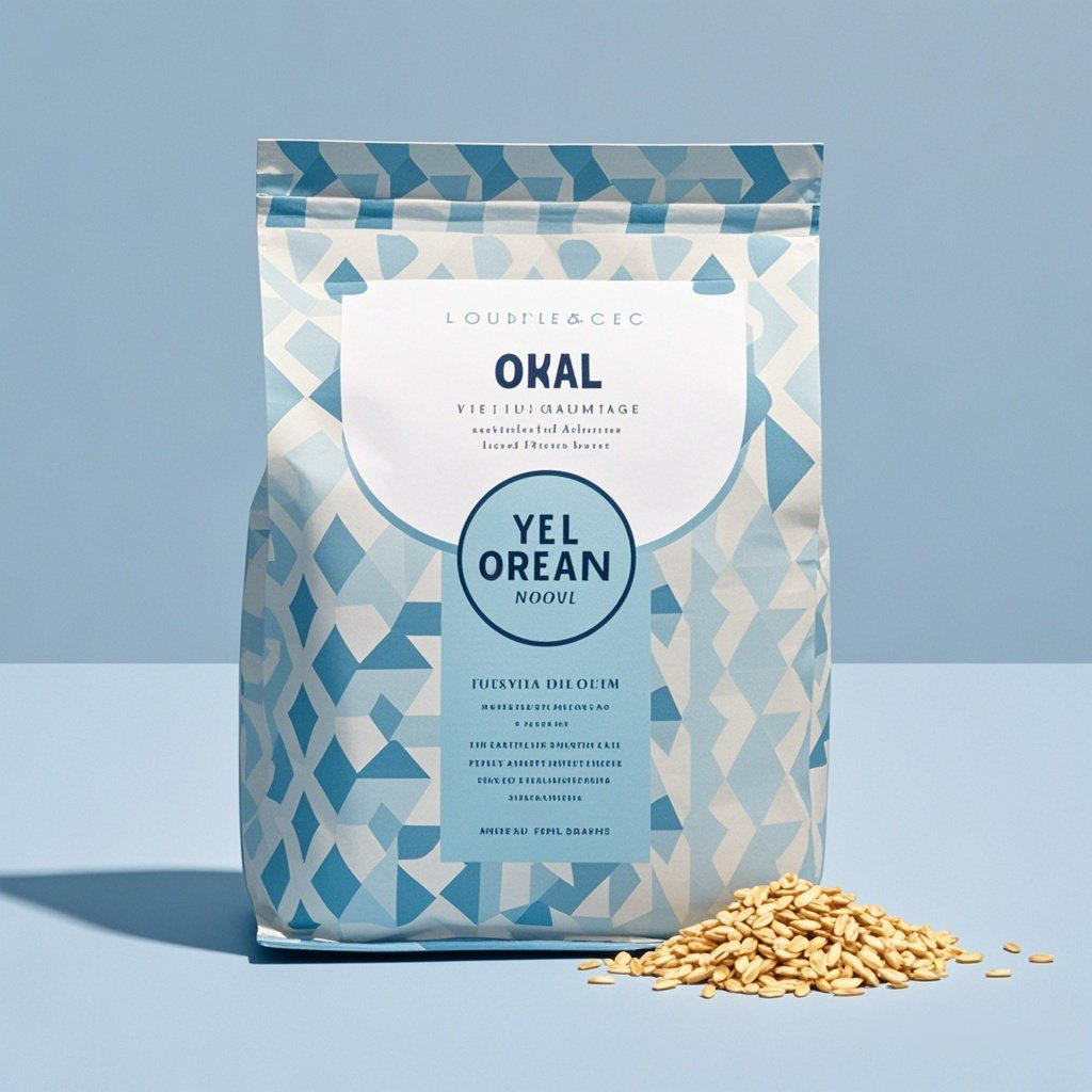 Customized Eco-friendly Kraft Paper Flat Bottom Pouch for Breakfast Cereals