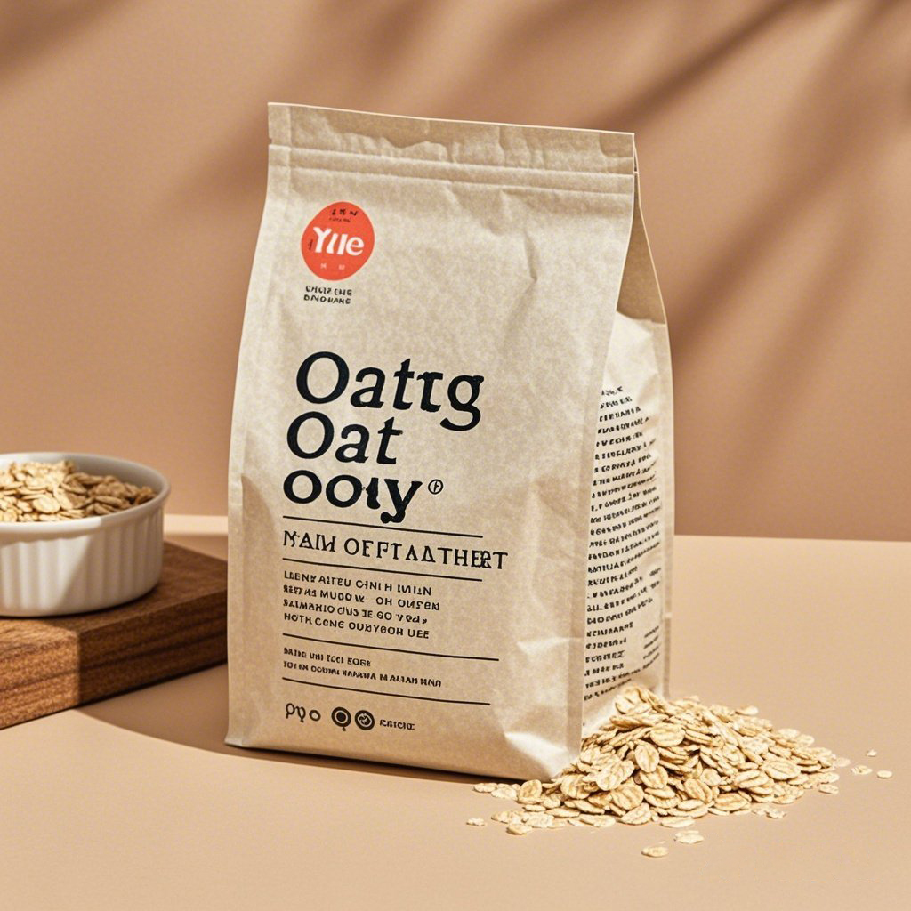 Customized Eco-friendly Kraft Paper Flat Bottom Pouch for Breakfast Cereals - image 5