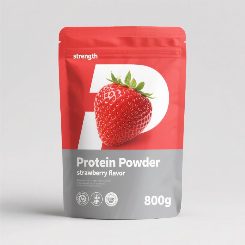 Customized 800G Matte Finish High Quality Stand up Pouch for Protein Powder Mylar Bag - image 3