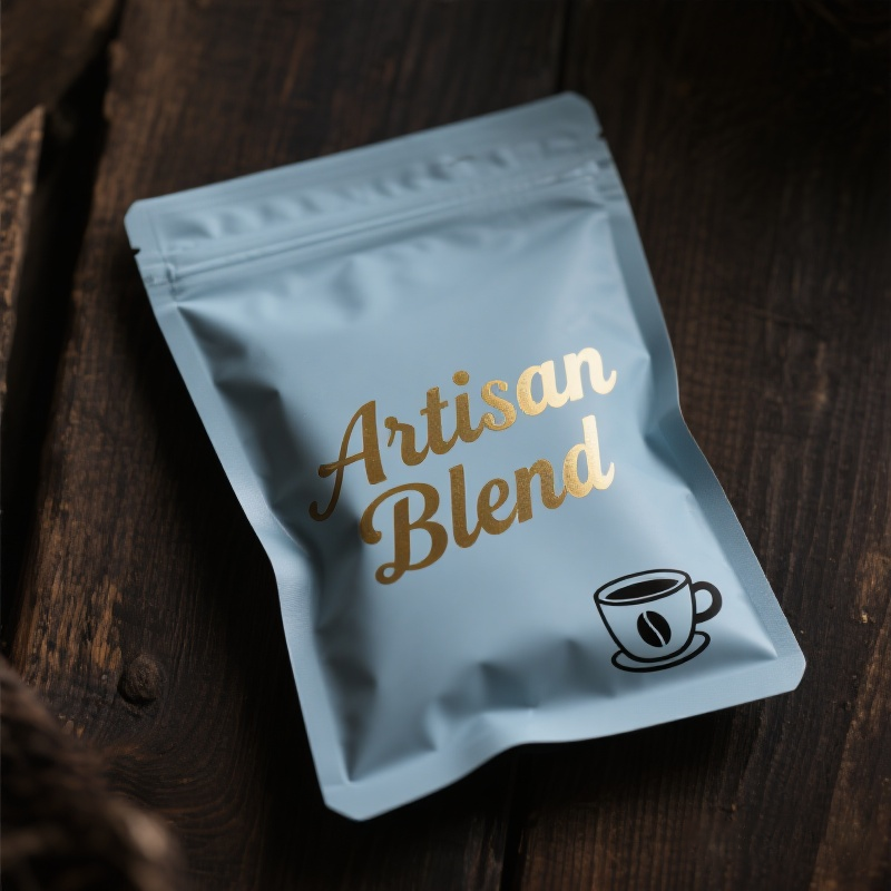 Custom Design Convenient Portable Small Size Three Side Seal Flat Pouch for Coffee - image 6